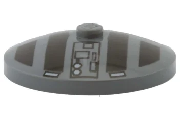 LEGO Dish 4 x 4 Inverted with TIE Hatch Pattern