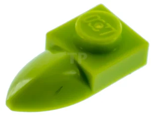 LEGO Platte, modifiziert 1 x 1 mit Zahn Horizontal