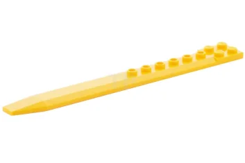 LEGO Plaat, aangepast 2 x 16 met schuine zijverlengingen en asgat…