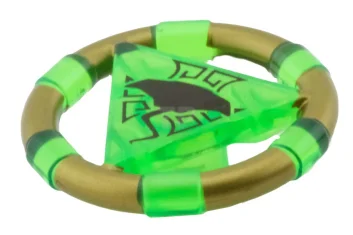 LEGO Ring met middelste driehoek met gouden banden en Manta Ray…