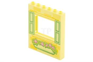 LEGO Panel 1 x 6 x 6 with Window with Shutters…