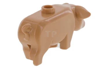 LEGO Varken met zwarte ogen en witte pupillen Patroon