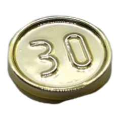 LEGO Minifig, Utensil Coin Type 1 with 30 Mark
