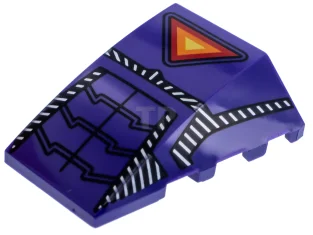 LEGO Slope 4 x 4 Wedge with Sentinel Triangle Pattern