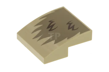 LEGO Slope 2 x 2 x 2/3 Curved with Fur Pattern