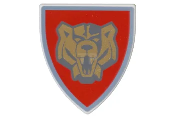 LEGO Shield Triangular with Santis Bear Pattern