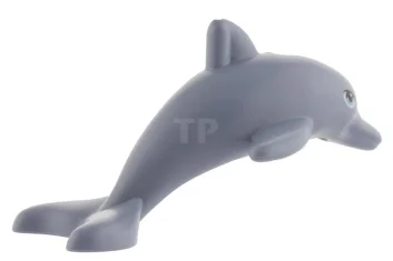 LEGO Dolphin, Jumping with Bottom Axle Holder and Blue Eyes Pattern