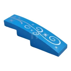 LEGO Pendenza curvo 4 x 1 con motivo a stella ornamentale