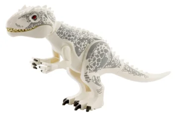LEGO Dino Indominus Rex con garras negras y manchas gris azulado…