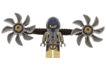 LEGO Psyclone with Parachute Backpack and Attachments