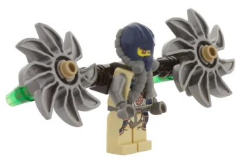 LEGO Psyclone with Parachute Backpack and Attachments