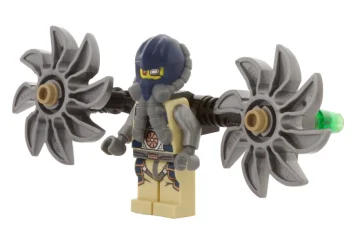 LEGO Psyclone with Parachute Backpack and Attachments