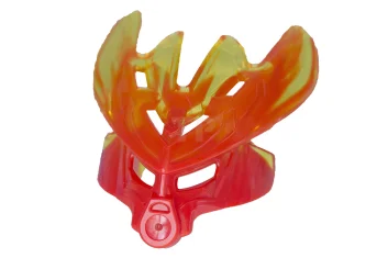 LEGO Bionicle Mask Protector with Marbled Trans-Yellow Pattern (Protector Mask of…