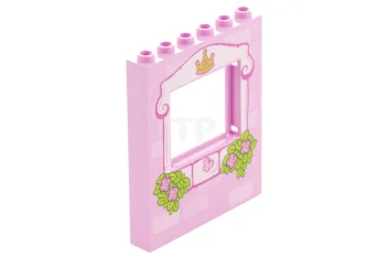 LEGO Panel 1 x 6 x 6 with Window with Roses…