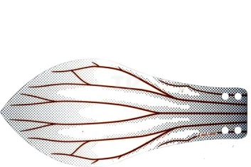 LEGO Plastic vleugel met insectvleugelpatroon