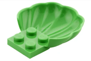 LEGO Clam / Scallop Shell with 4 Studs