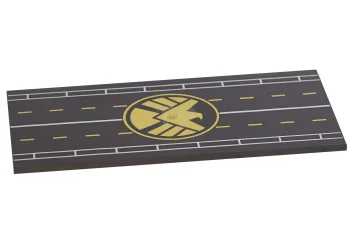 LEGO Piastrelle 8 x 16 con tubi di fondo con pista…