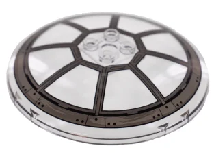 LEGO Dish 8 x 8 Inverted with TIE Fighter Cockpit Pattern