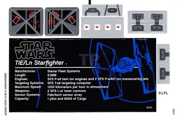 LEGO Sticker for Set 75095