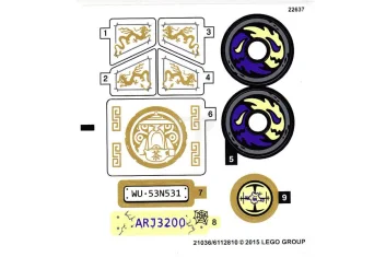 LEGO Sticker for Set 70734