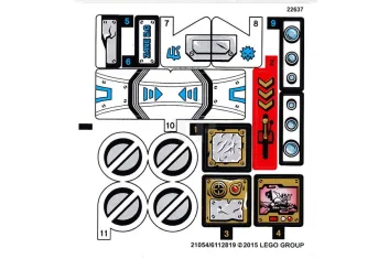 LEGO Sticker for Set 70737 - Sheet 1