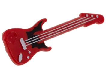 LEGO Guitare électrique avec motif de chauve-souris argenté