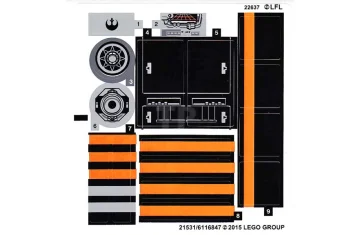 LEGO Sticker for Set 75102