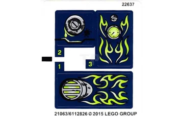 LEGO Sticker for Set 70730