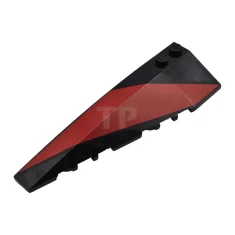 LEGO Wig 10 x 3 Links met rood streeppatroon