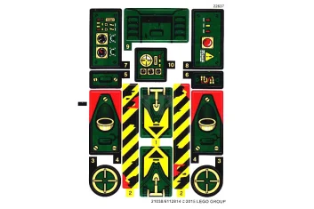 LEGO Sticker for Set 70735