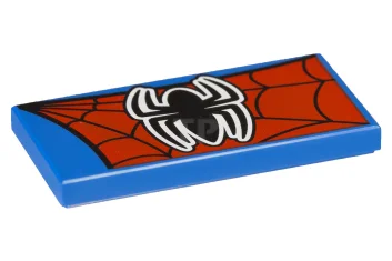 LEGO Fliese 2 x 4 mit Spider-Man-Muster