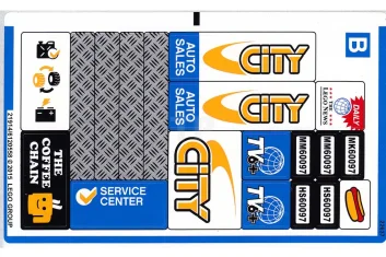 LEGO Autocollant pour l'ensemble 60097 - Feuille 2
