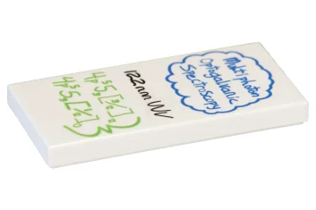 LEGO Tegel 2 x 4 met Multifoton Mathematisch Patroon