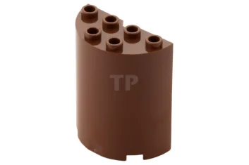 LEGO Mitad de cilindro 2 x 4 x 4