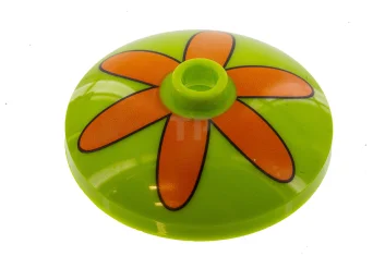 LEGO Dish 3 x 3 Inverted (Radar) with Flower Petals Pattern