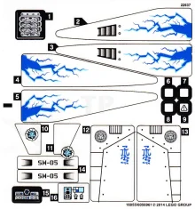 LEGO Sticker for Set 70724 (Transparent Version)