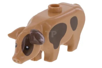 LEGO Pig with Dark Brown Spots Pattern