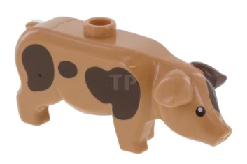 LEGO Pig with Dark Brown Spots Pattern