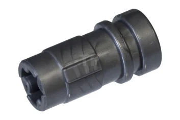 LEGO Großfigurenwaffe Lichtschwertgriff halb 2L mit Achsenbohrung