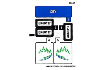 LEGO Sticker for Set 60117
