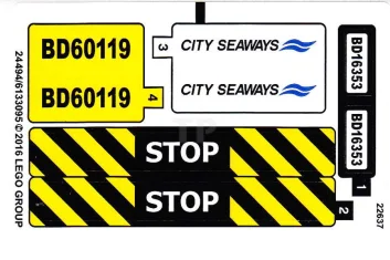 LEGO Sticker for Set 60119