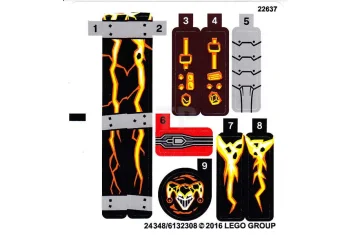 LEGO Pegatina para Set 70314