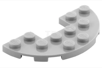 LEGO Plaque 3 x 6 demi-ronde avec découpe 1 x 2.