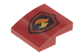 LEGO Slope 2 x 2 x 2/3 Curved with Fire Logo…