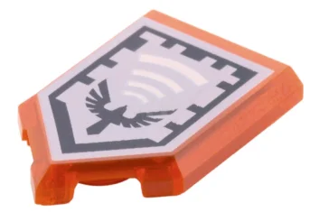 LEGO Tile 2 x 3 Pentagonal with Nexo Power Shield Pattern…