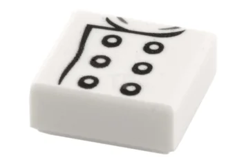 LEGO Fliese 1 x 1 mit Kochjacken-Muster