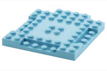 LEGO Stein, modifiziert 8 x 8 mit 1 x 4 Vertiefungen…