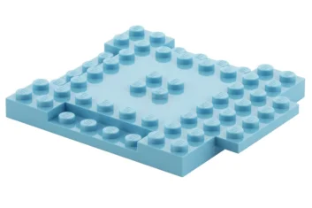 LEGO Stein, modifiziert 8 x 8 mit 1 x 4 Vertiefungen…