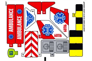 LEGO Sticker for Set 60116