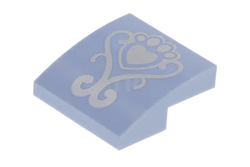 LEGO Pendenza 2 x 2 x 2/3 curvo con motivo a…